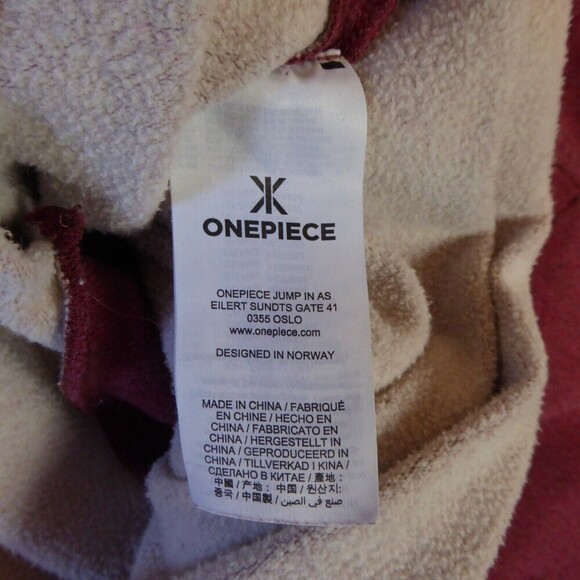 Onepiece Clothing Hoodie Womens Small Red Sweatshirt Side Zip Athletic Norway - Picture 13 of 16